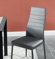 CHAISE SAM Lot de 6 chaises de salle à manger en simili g CHAISE SAM Lot de 6 chaises de salle à manger en simili g