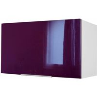ÉLÉMENTS HAUT POP Meuble hotte 60 cm - Aubergine brillance ÉLÉMENTS HAUT POP Meuble hotte 60 cm - Aubergine brillance