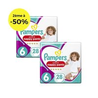 COUCHE PAMPERS Active Fit Pants Géant T6 X28 Lot de 2 COUCHE PAMPERS Active Fit Pants Géant T6 X28 Lot de 2