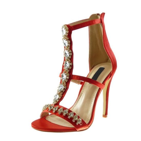 Aiguille Strass Chaussure Femme Sandale Diamant Escarpin Stiletto 11 q5wUOxv7