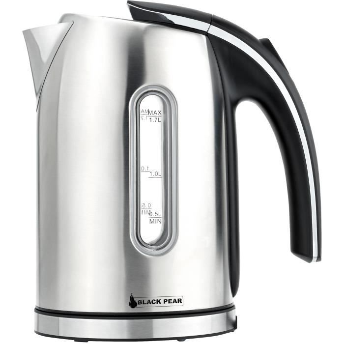 BLACK PEAR BSF 1736 Bouilloire Inox 1,7L 360° 2200W