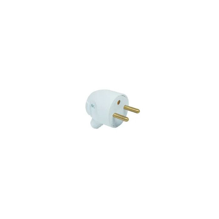 DEBFLEX Fiche mâle 2P+T 16 A blanc