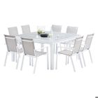 Ensemble table et chaises de jardin extensibles CARRE WHITESTAR 8 ... Ensemble table et chaises de jardin extensibles CARRE WHITESTAR 8 ...