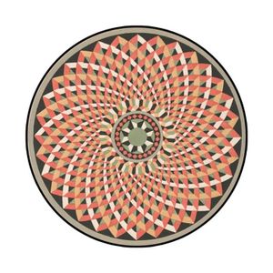 TAPIS tapis ethnique rond φ60cm tapis berbere tapis géom