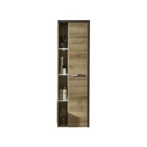 Colonne Murale Pour Salle De Bain 160 Cm Coloris Chêne Achat