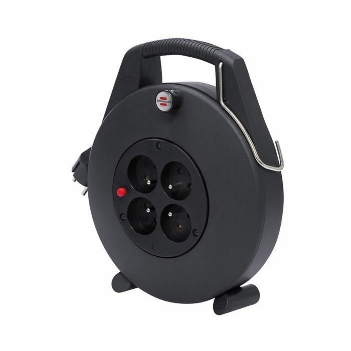 BRENNENSTUHL Enrouleur ménager 10 m Confort-Line CL-X noir câble H05VV-F 3G1,5