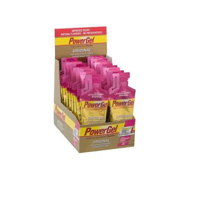POWERBAR Lot de 24 gels - Fraise banane - 41 g