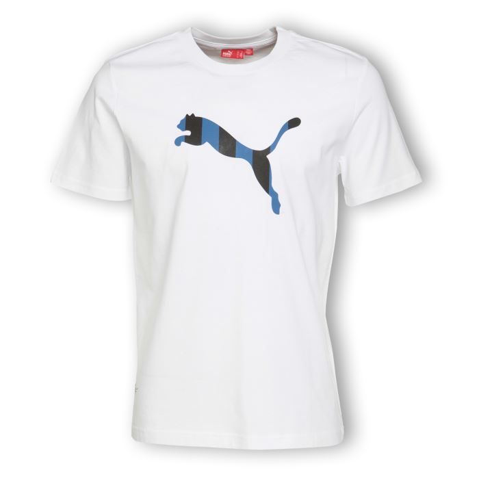 PUMA T-shirt homme Big Cat - Manches courtes - Blanc, flocage Eto'o