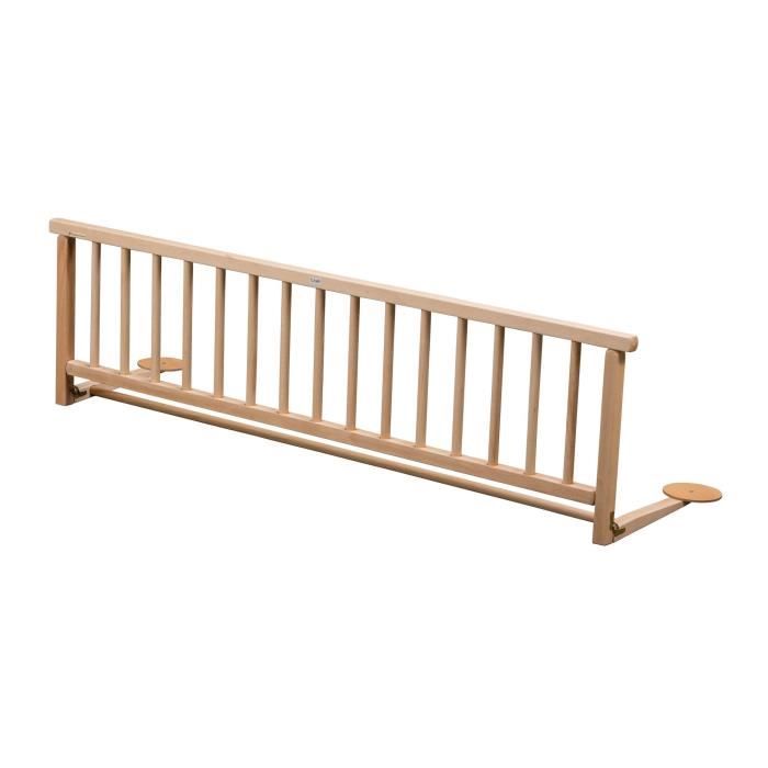 TINEO Barrière de lit enfant vernis - Naturel