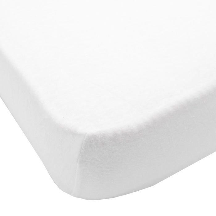 BABYCALIN Drap Housse Bébé Blanc 40 x 80 cm Jersey 130gr/m²