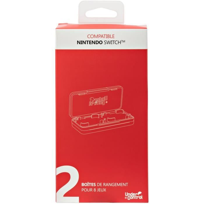 PROXIMA PLUS 2 Boîtes de jeux avec 4 compartiments pour Nintendo Switch