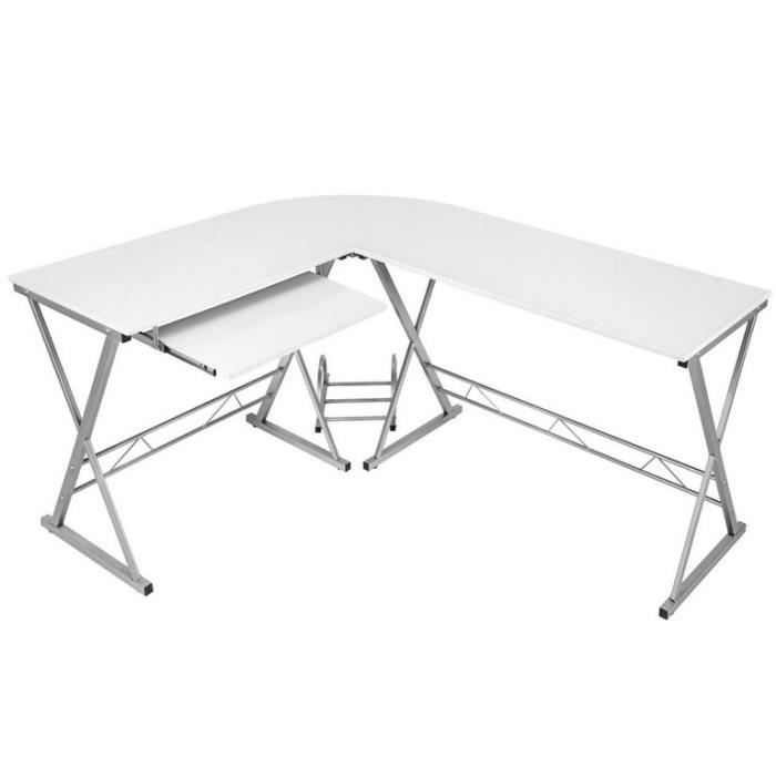 Bureau d'angle pour ordinateur PC table en coin meuble ...