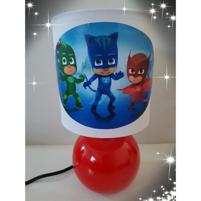 Lampe De Ceramique Rouge Chevet Pyjamasque wOn0ymvN8