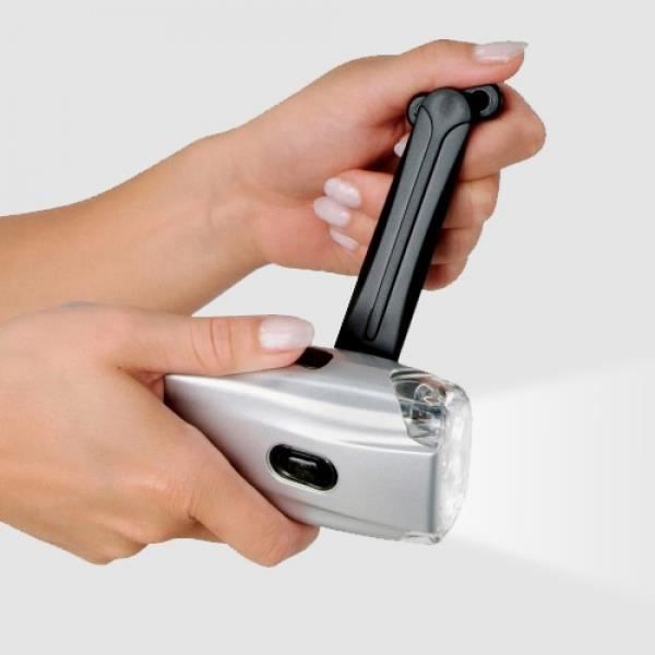 Lampe Torche VARTA à Manivelle - LED Rechargeable, Sans Pile, Étanche