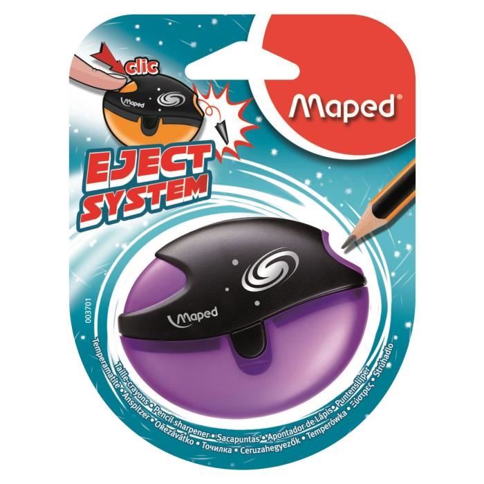 Lot De 4 Taille-crayons Igloo Maped - Avec Réservoir Transparent - 2 Bleus, 2 Jaunes - Ergonomique Pour Enfants