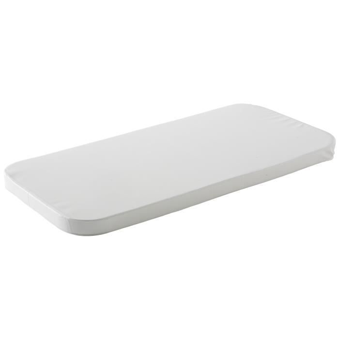BABYCALIN Matelas Berceau 78 x 38 x 4 cm avec Housse Imperméabilisée 17kg/m3