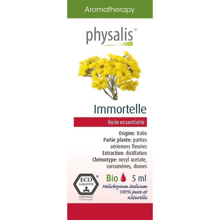 Physalis huile ESSENTIELLE Immortelle 5 ml Bio