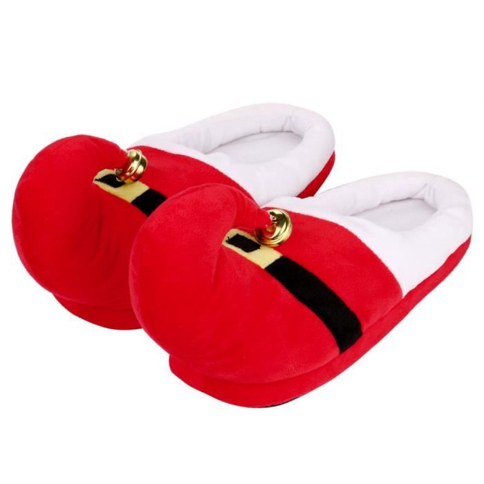 Unisexe De Noël Pantoufles Intérieur Hiver En Chaud Coton Chaussures Peluche Ha7698 rZxrw0