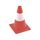 CONE DE SIGNALISATION ROUGE-BLANC 30cm
