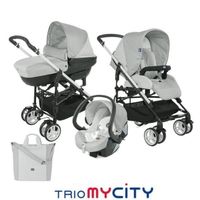 POUSSETTE CHICCO Poussette combinée 3 en 1 TRIO MYCITY Glaci POUSSETTE CHICCO Poussette combinée 3 en 1 TRIO MYCITY Glaci
