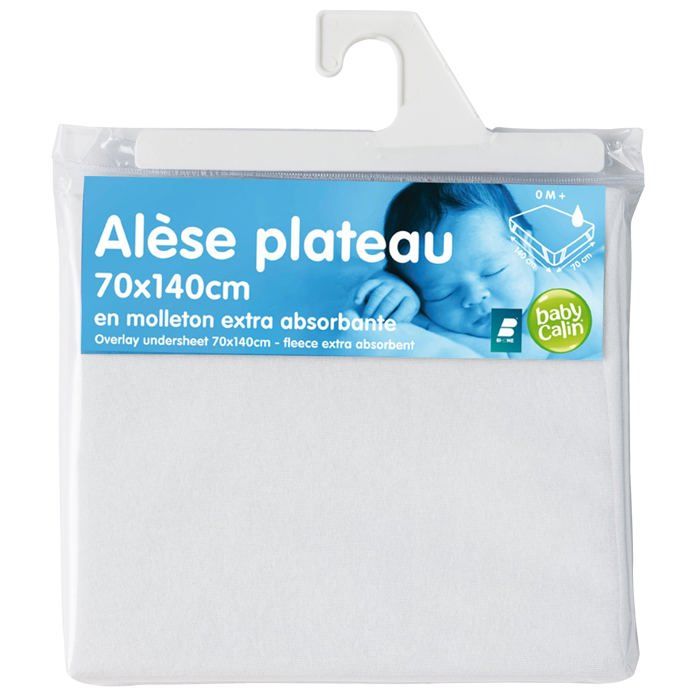 BABYCALIN Alèse Plateau Molleton Prixcalin70 x 140 cm