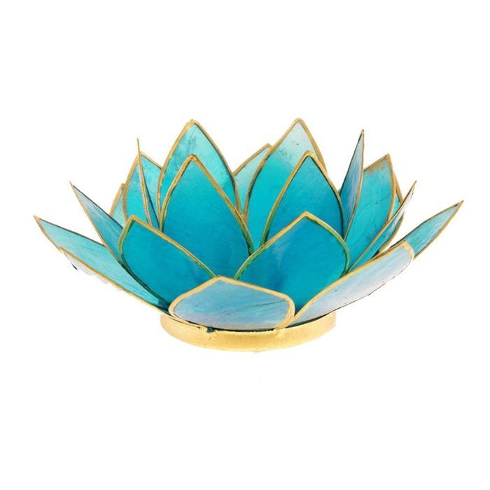 SUMTREE Photophore décoratif en forme de fleur de lotus pour bougie votive ou pilier jusqu'à 7,6 cm de large Transparent