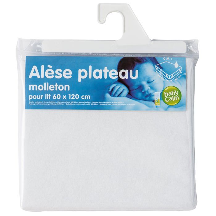 BABYCALIN Alèse plateau Prixcalin - Molleton - 60 x 120 cm