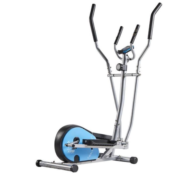 FYTTER Vélo elliptique compact Crosser - Noir et bleu
