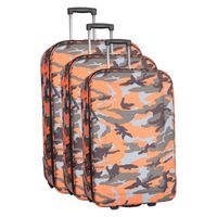 SET DE VALISES PARKWAY Set de 3 valises souples 2 Roues 48 - 58 - SET DE VALISES PARKWAY Set de 3 valises souples 2 Roues 48 - 58 -