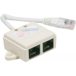 Doubleur RJ45 2PCS - Splitter Ethernet Double Port | Plug & Play | Pour Box, TV, PC, Switch | Connexion Stable & Rapide