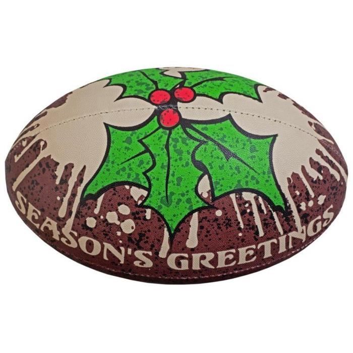 GILBERT Ballon de rugby RANDOMS - Noël - Taille 5