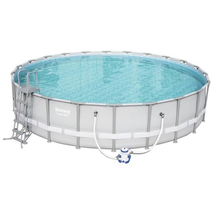 BESTWAY Kit Piscine ronde tubulaire Ø6,71x H1,32m