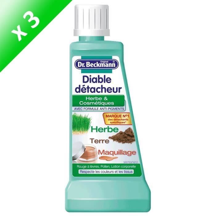 DR BECKMANN Diables détacheur herbe et cosmétique - 50 ml - Lot de 3