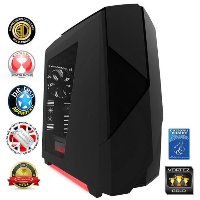 NZXT boîtier Noctis 450 Noir & Rouge
