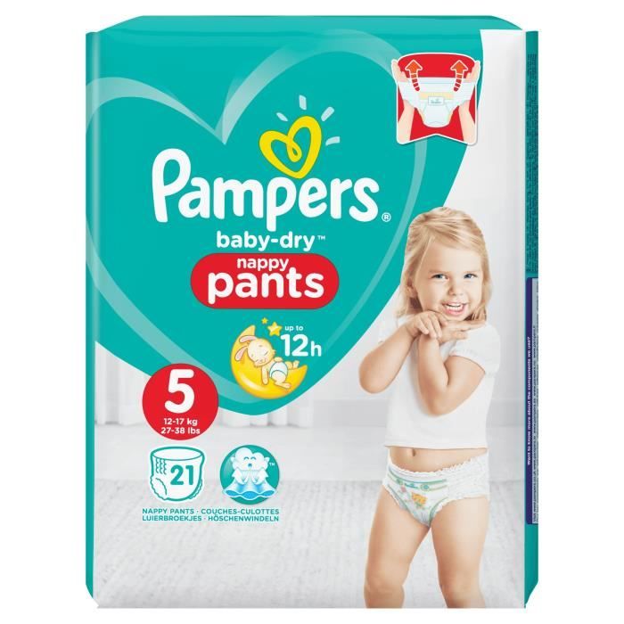 Pampers baby dry pants 12 18kg x21 couches