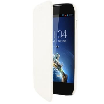 SWISS CHARGER Etui Folio pour Kazam Thunder - Blanc