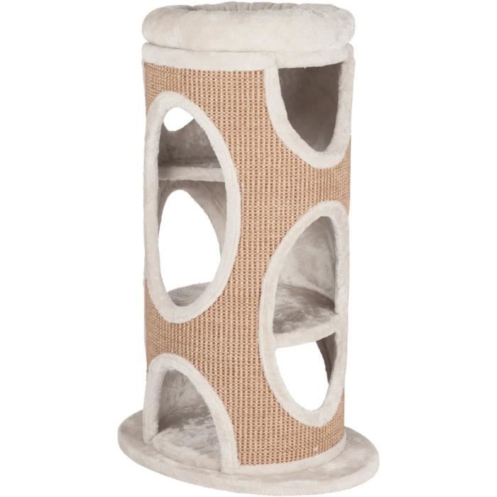 TRIXIE Cat Tower Osana 86cm - Gris clair et brun - Pour chat