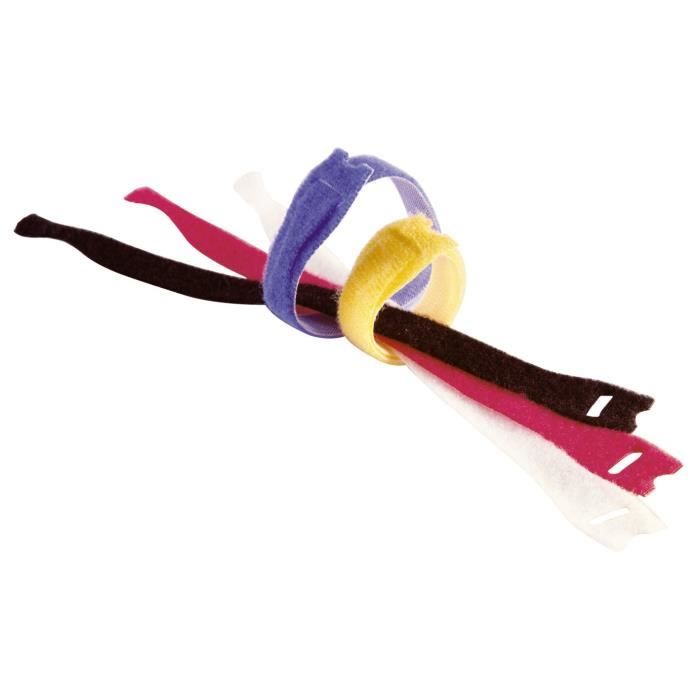 WOLFCRAFT 5 colliers d'attache velcro - 250x13 mm