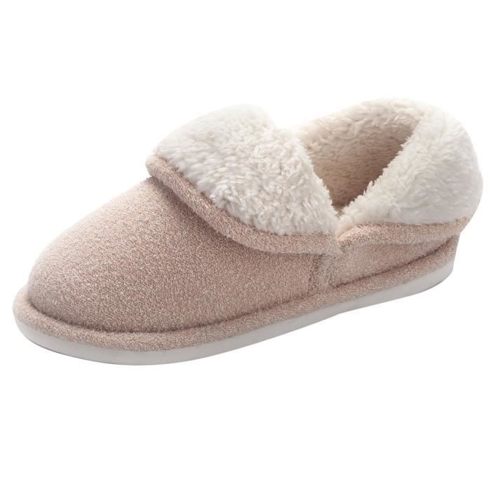 Fond Pantoufles Non Femmes Hiver Chaussons slip Doux Coton Pais yini2468 Enceintes 5nqFxP6zBw