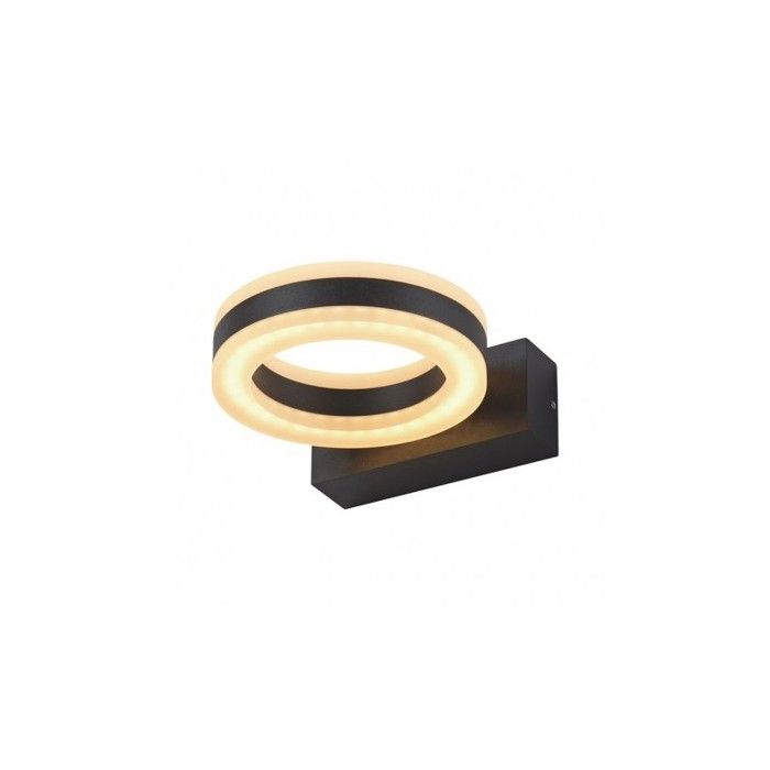 Led Applique 4000°k Ip54 Anthracite Rond Murale 12w Gris bmIy6gfY7v