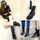 Femmes Hommes Lace Up Flat Biker Military Army Com