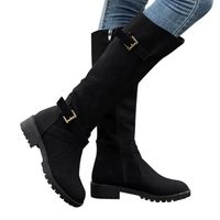 CUISSARDES Femmes Cuissardes veau motard Bottes Femme Zip Pun CUISSARDES Femmes Cuissardes veau motard Bottes Femme Zip Pun