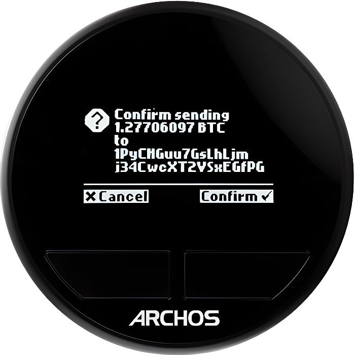 ARCHOS Safe T Mini - Portefeuille physique sécurisant les cryptomonnaies