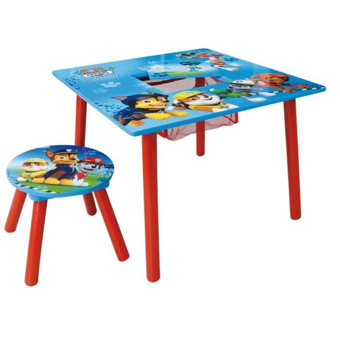 Fun House Pat Patrouille table activite+tabouret pour enfant