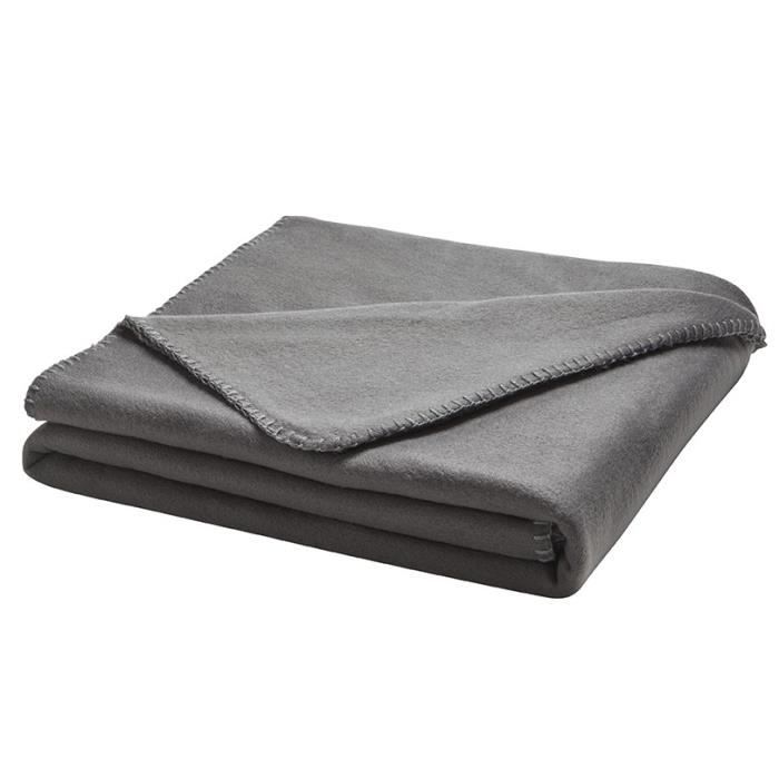 TODAY Plaid Access - 100% polyester - 125 x 150 cm - Zinc