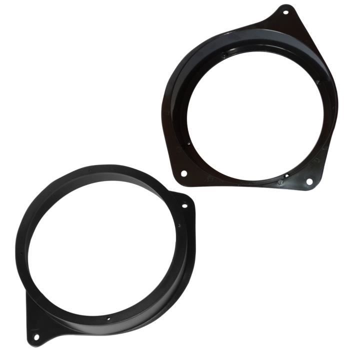 2 adaptateurs supports de haut-parleurs enceintes 165mm pour porte avant ou arri/ère pour auto voiture Aerzetix