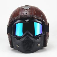 CASQUE MOTO SCOOTER Casque Harley Moto Adulte Casque de Marque Racing CASQUE MOTO SCOOTER Casque Harley Moto Adulte Casque de Marque Racing