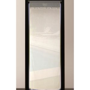 SOLEIL D'OCRE Brise-bise brodé Sweet Home 100% coton 70x200 cm gris et blanc