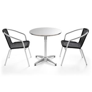 Salon de jardin aluminium table ronde - Achat / Vente pas cher Salon de jardin aluminium table ronde - Achat / Vente pas cher