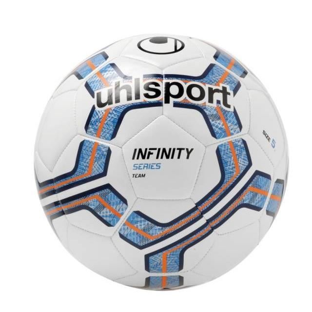 UHLSPORT Ballon de football Infinity Team - Blanc et bleu - Taille 5